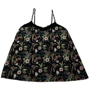 LA HALLE Floral Flowy Camisole Top